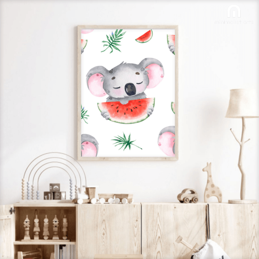 Koala Bear Art Print, Koala Nursery, Koala Art, Colorful Koala, Australian  Art, Nursery Art -  Canada