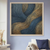 Golden Currents Luxurious Abstract Wall Art