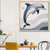 Azure Dolphin Wall Art Print Print Material