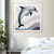 Azure Dolphin Wall Art Print Print Material