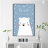 Be Wild Polar Bear Kids Nursery Wall Art