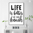 Beach Wisdom Quote Wall Art