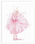 Beautiful Pink Ballerina Nursery Wall Arts | Kids Wall Art in Poster, Frames & Canvas