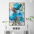 Bloom Blue Vintage Flower Wall Art