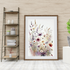 Blooming Essence – Watercolor Wildflower Wall Art