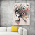 Blossoming Spirit Art Print Floral and Woman Wall Art Print Material