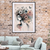 Blossoming Spirit Art Print Floral and Woman Wall Art Print Material