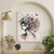 Blossoming Spirit Art Print Floral and Woman Wall Art Print Material