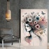 Blossoming Spirit Art Print Floral and Woman Wall Art