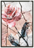 Blush Vintage Pink Rose Flower Wall Art 30X40 Cm / 12X16 Black Frame (Metal) Print Material