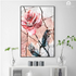 Blush Vintage Pink Rose Flower Wall Art