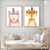 Boho Fox & Bear Set of 2 Nursery Wall Arts | Kids Wall Art in Poster, Frames & Canvas