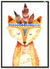 Boho Fox Nursery Wall Art | Kids Wall Art in Poster, Frames & Canvas