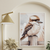 Bushland Laughs - The Watchful Kookaburra – Australian Wildlife Canvas Wall Art Print Decor Print Material