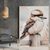 Bushland Laughs - The Watchful Kookaburra – Australian Wildlife Canvas Wall Art Print Decor Unframed Poster / 40x60 cm