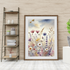 Butterfly Meadow – Watercolor Floral Wall Art