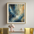 Celestial Drift Abstract Blue Wall Art Print Print Material