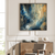 Celestial Drift Abstract Blue Wall Art Print Print Material