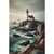 Coastal Beacon - Lighthouse Wall Art Print Unframed Poster / 40x60 cm / 16x24″ / -Poster Only- Print Material