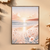 Coastal Bliss– Sunset Coastal Wildflowers Botanical Spring Canvas Wall Art Print Decor Print Material