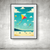 Colorful Kite Flying on Beach Wall Art Print Print Material