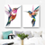 Colourful Birds Animals Wall Art Set of 2 | (Birds Living Room Wall Art Sets) | Minimalist Arts
