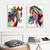 Colourful Horses Animals Wall Art Set of 2 | (Multicoloured Horses Office Wall Art Sets) | Minimalist Arts