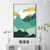 Crest Mountain Wall Art | Luxurious Abstract Wall Art in Poster, Frames & Canvas