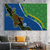 Crocodile Dreaming – Keeper of the Waters - Aboriginal Canvas Wall Art 40x60 cm / 16x24″ / Stretched Canvas / Slim