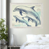 Dolphins in the Sky Wall Art Print