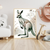 Elegant Kangaroo Minimalist Wall Art – Australian Wildlife Botanical Print Decor Print Material