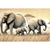 Elephant Family Wall Art Print Print Material