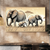 Elephant Family Wall Art Print Print Material