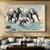 Elephants in the Stream Wall Art Print Print Material