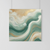 Emerald Tides - Luxurious Abstract Gold and Green Wall Art Print Print Material