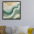 Emerald Tides - Luxurious Abstract Gold and Green Wall Art Print Print Material