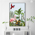 Empyrean Safari Animals Vintage Wall Arts