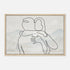 Endless Embrace Minimalist Couple, Lovers, Romantic Wall Art