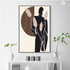 Enigmatic Woman Silhouette Bohemian Wall Art