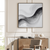 Ethereal Currents Monochrome Abstract Wall Art Print Material