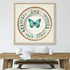 Eucalyptus Wings & Gilded Butterfly Wall Art | Kitchen Wall Art | Dining Room Wall Art | Vintage Wall Art | Elegant, Sophisticated Wall Art