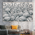 Flamingo Flock Wall Art Print