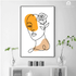 Flora Woman In Floral Line Wall Art