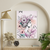 Floral Dreamscape Portrait Flowers and Woman Wall Art Print Material