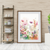 Floral Symphony – Vibrant Watercolor Wall Art Print Material