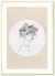 Flower Curls Line Woman Wall Art | Bohemian Wall Art in Poster, Frames & Canvas