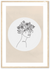 Flower Curls Line Woman Wall Art | Bohemian Wall Art in Poster, Frames & Canvas