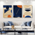 Geometric Shapes Wall Art Set of 3 | (Geometric Living Room Wall Art Sets ) | Minimalist Arts
