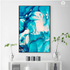 Geyser Blue Abstract Wall Art