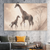 Giraffe Family Wall Art Print Print Material